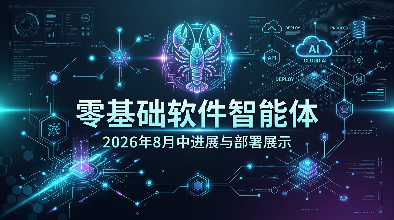 零基础软件智能体：2026年8月中进展与部署展示
